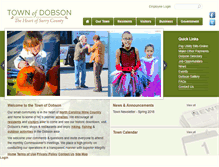 Tablet Screenshot of dobson-nc.com